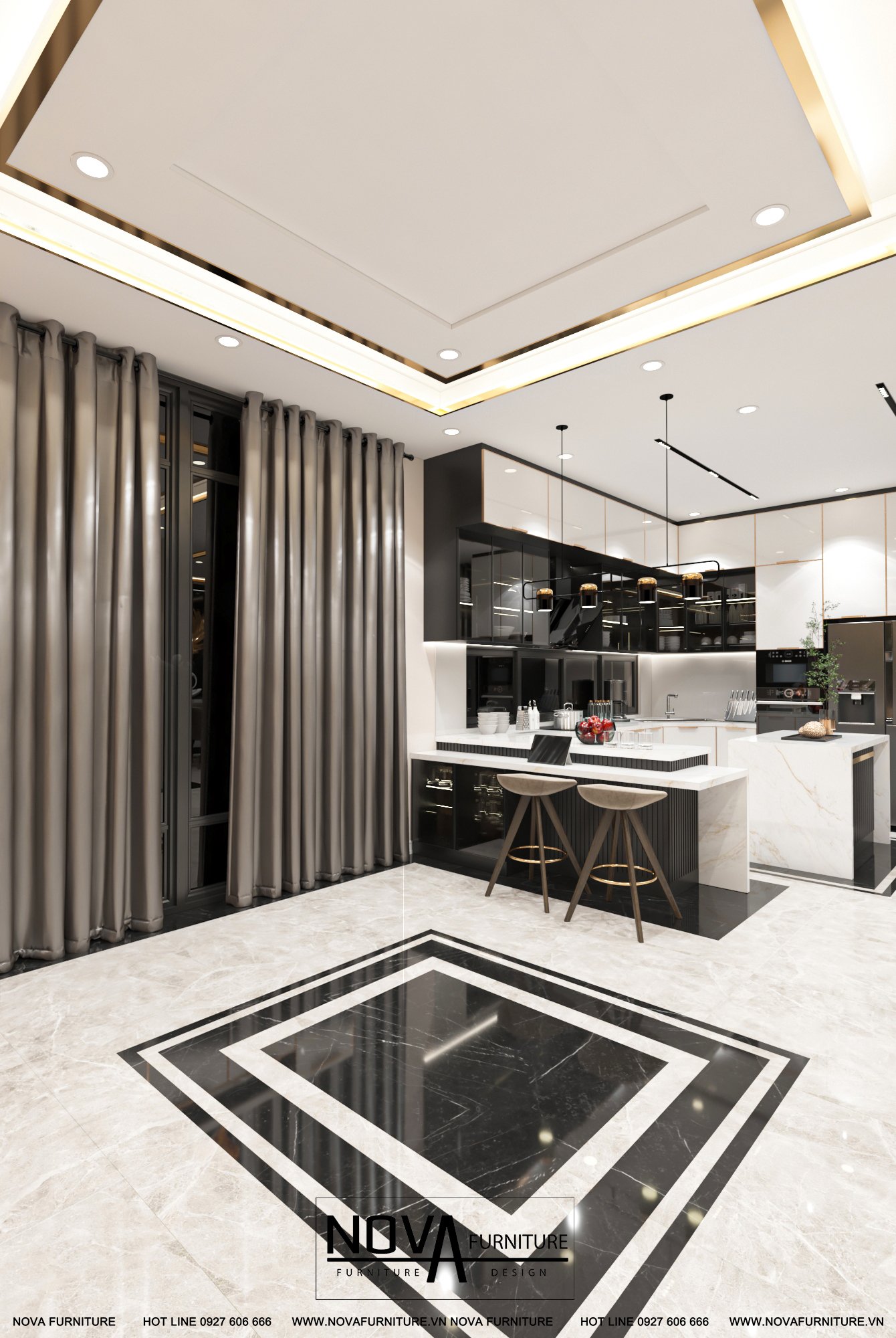 Nội thất nhà phố cao cấp Đồng Tháp