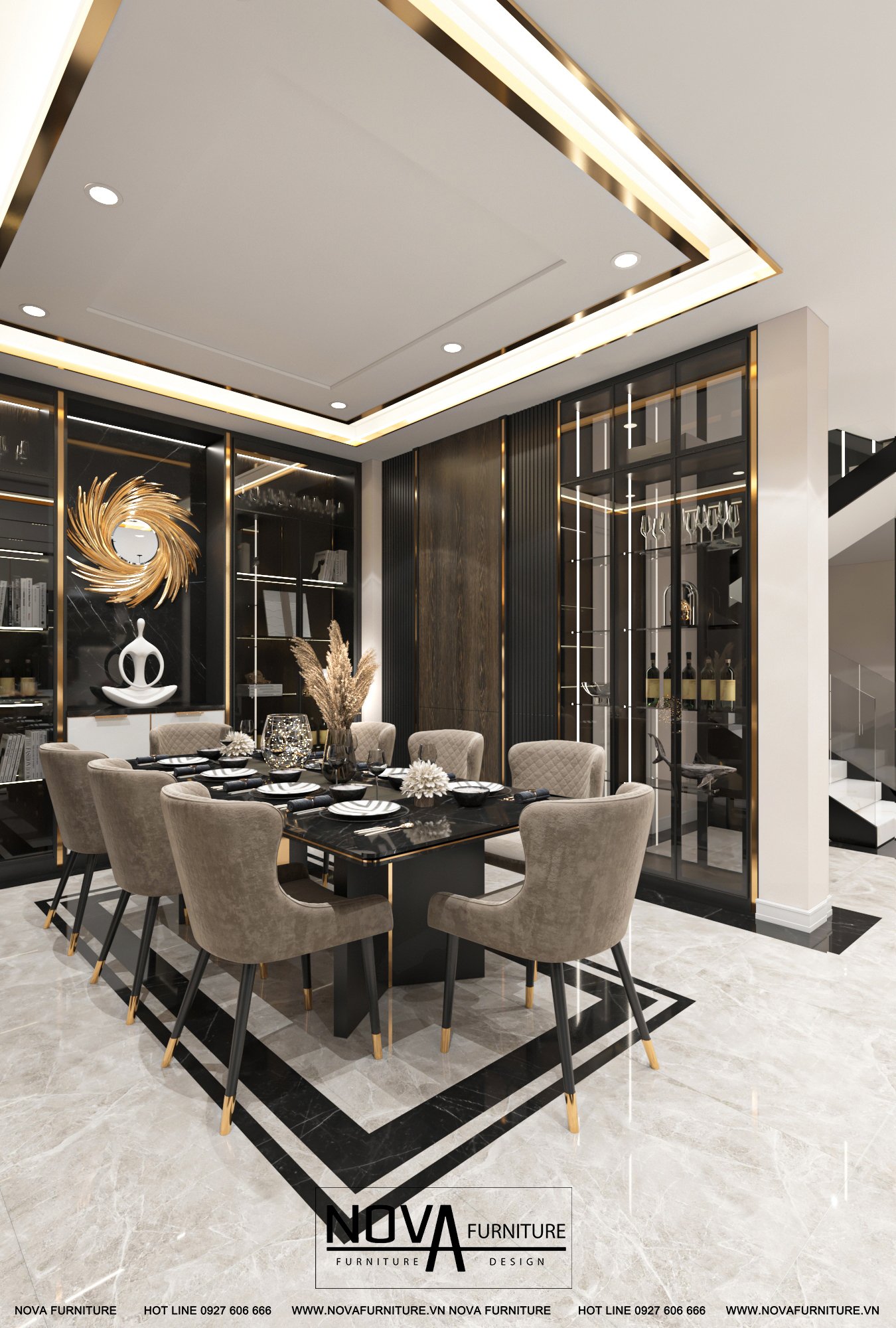 Nội thất nhà phố cao cấp Đồng Tháp