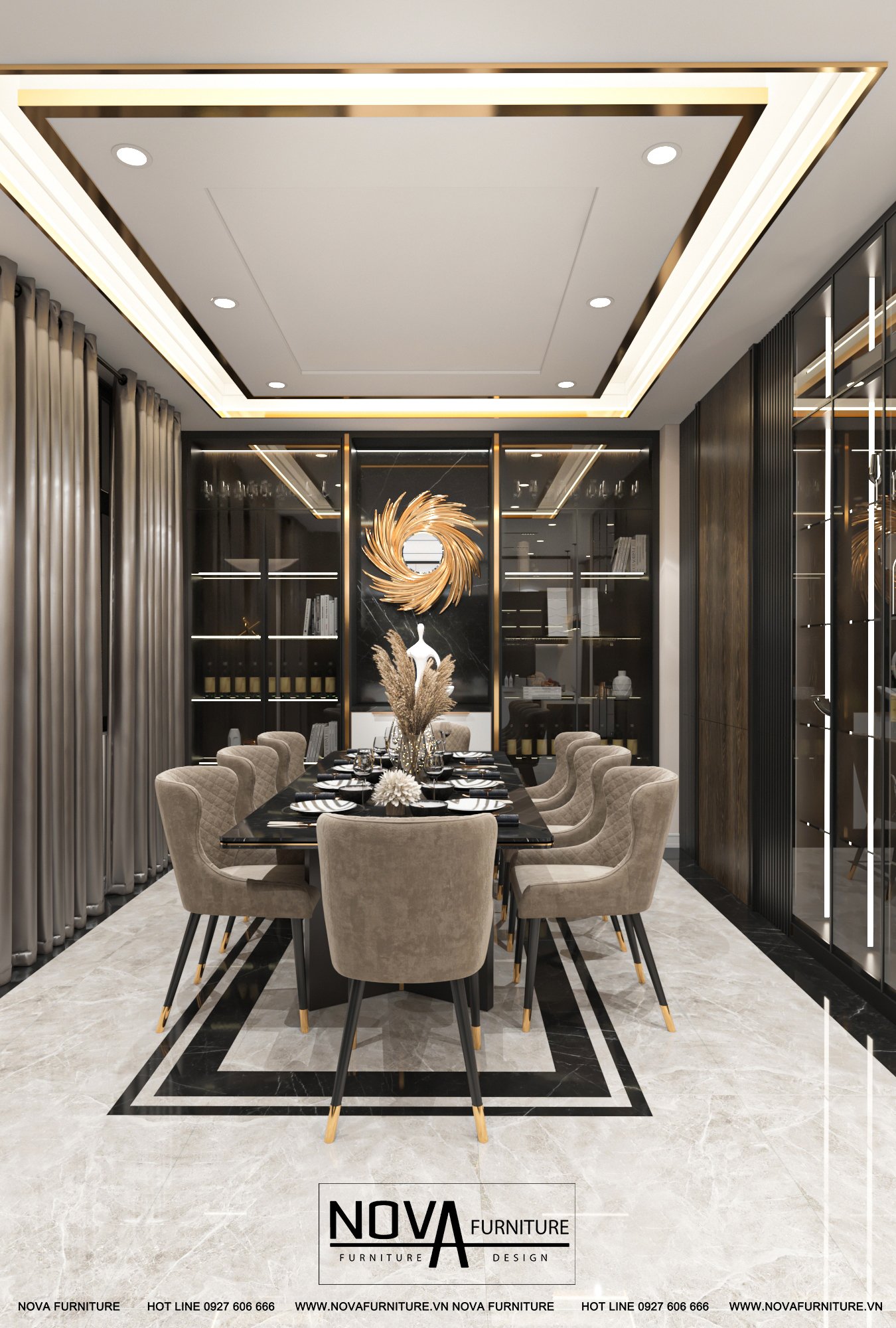 Nội thất nhà phố cao cấp Đồng Tháp