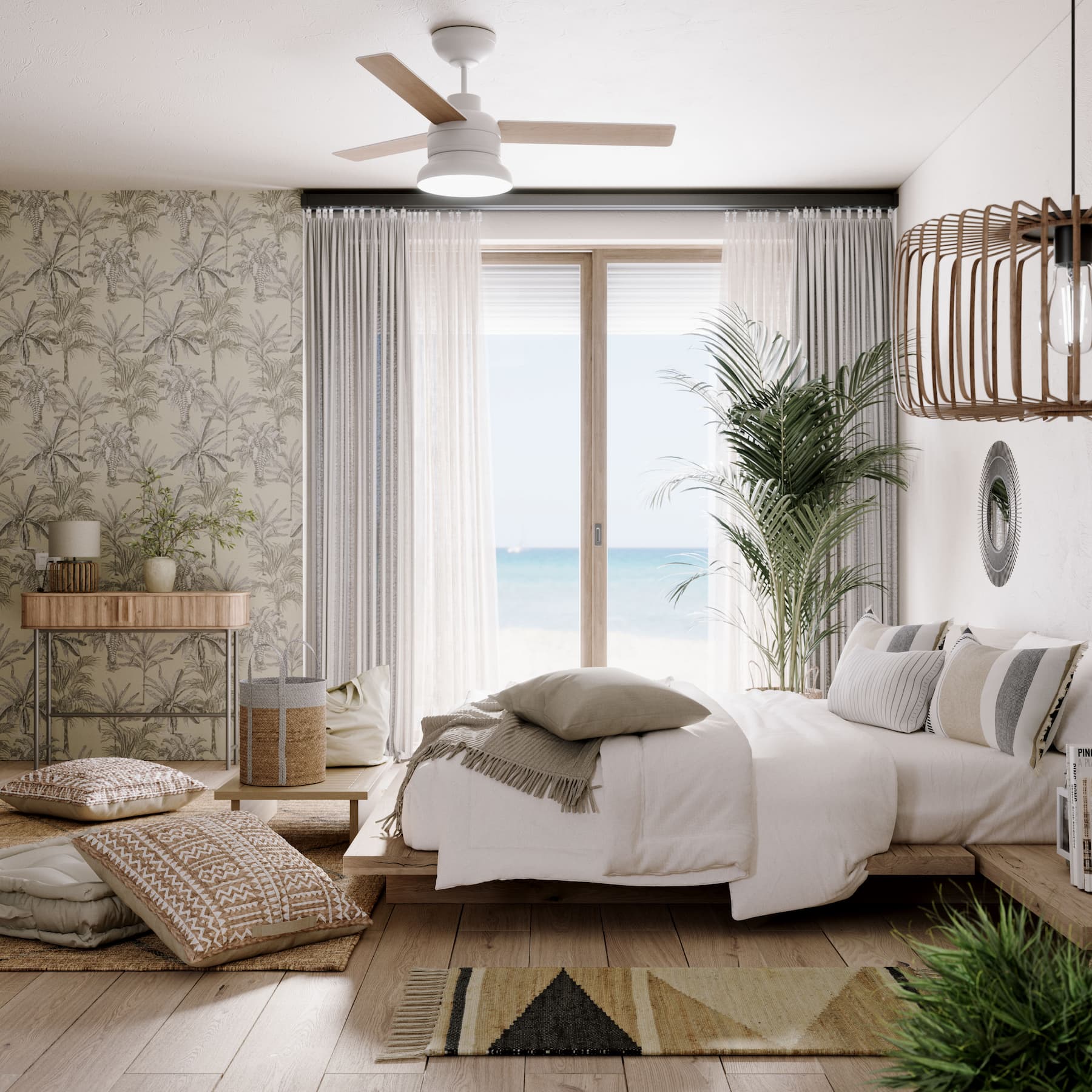 Nội thất nhà phố phong cách Bohemian Scandinavian