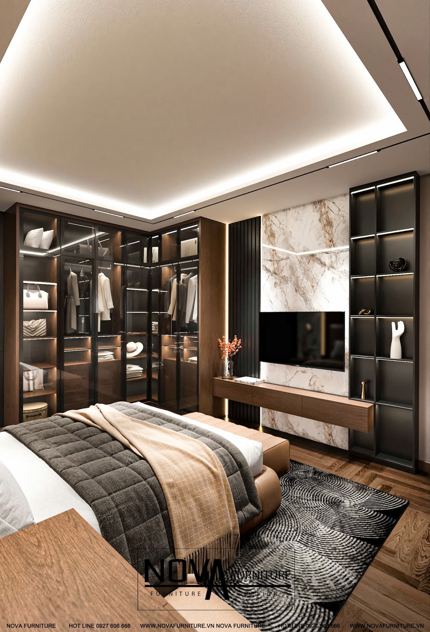 Nội thất nhà phố phong cách hiện đại HCM