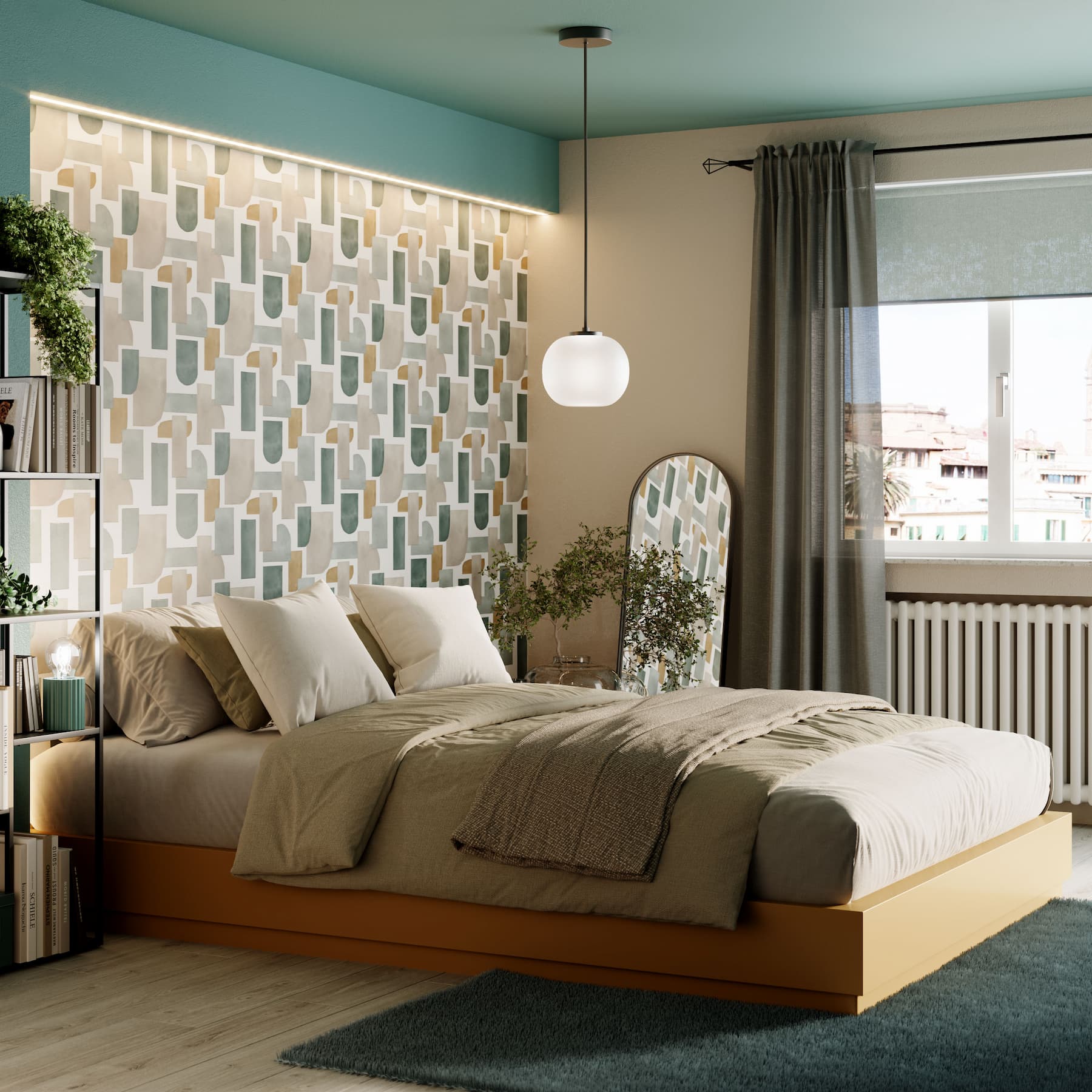 Nội thất nhà phố phong cách Retro hiện đại