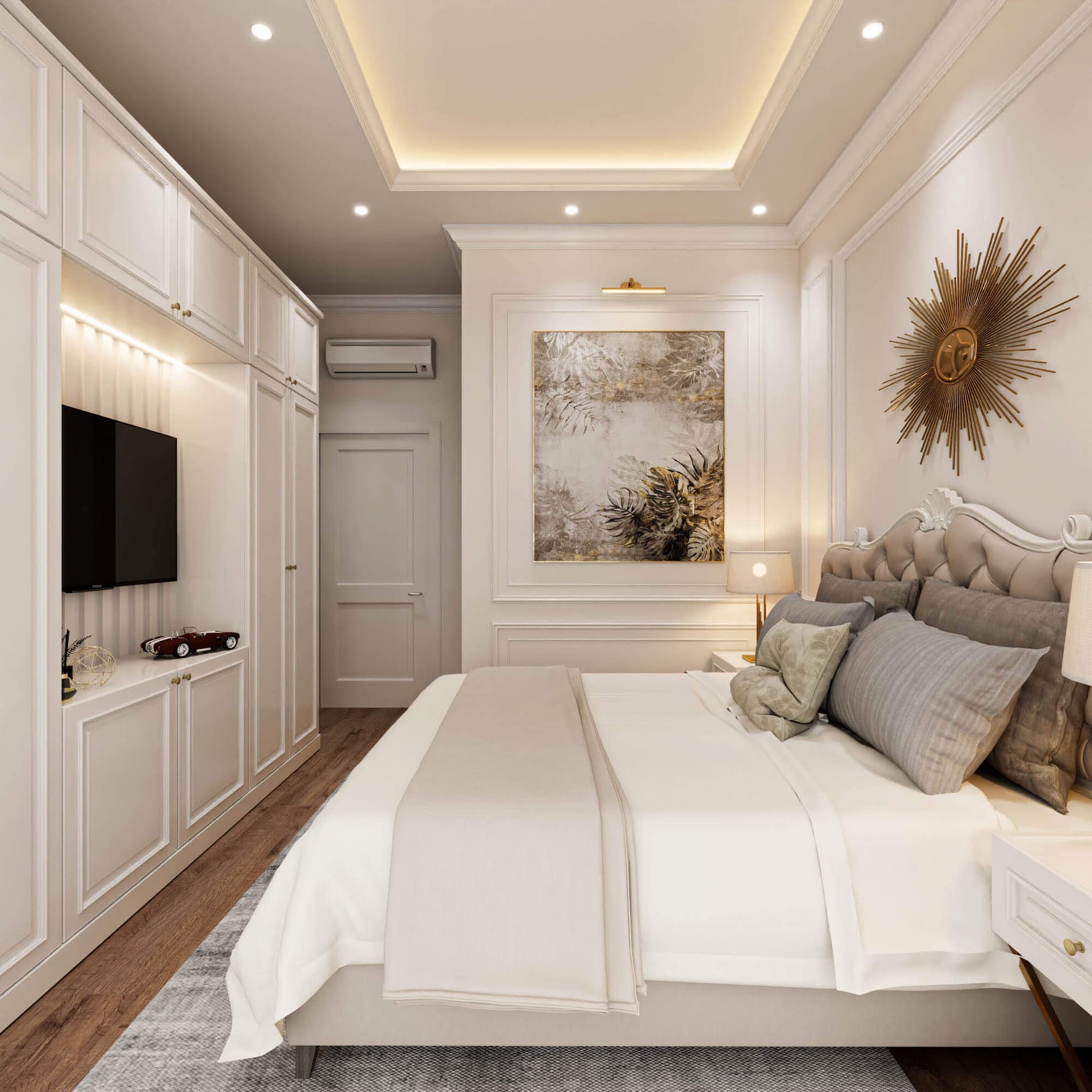 Nội thất nhà phố tân cổ điển Cần Thơ