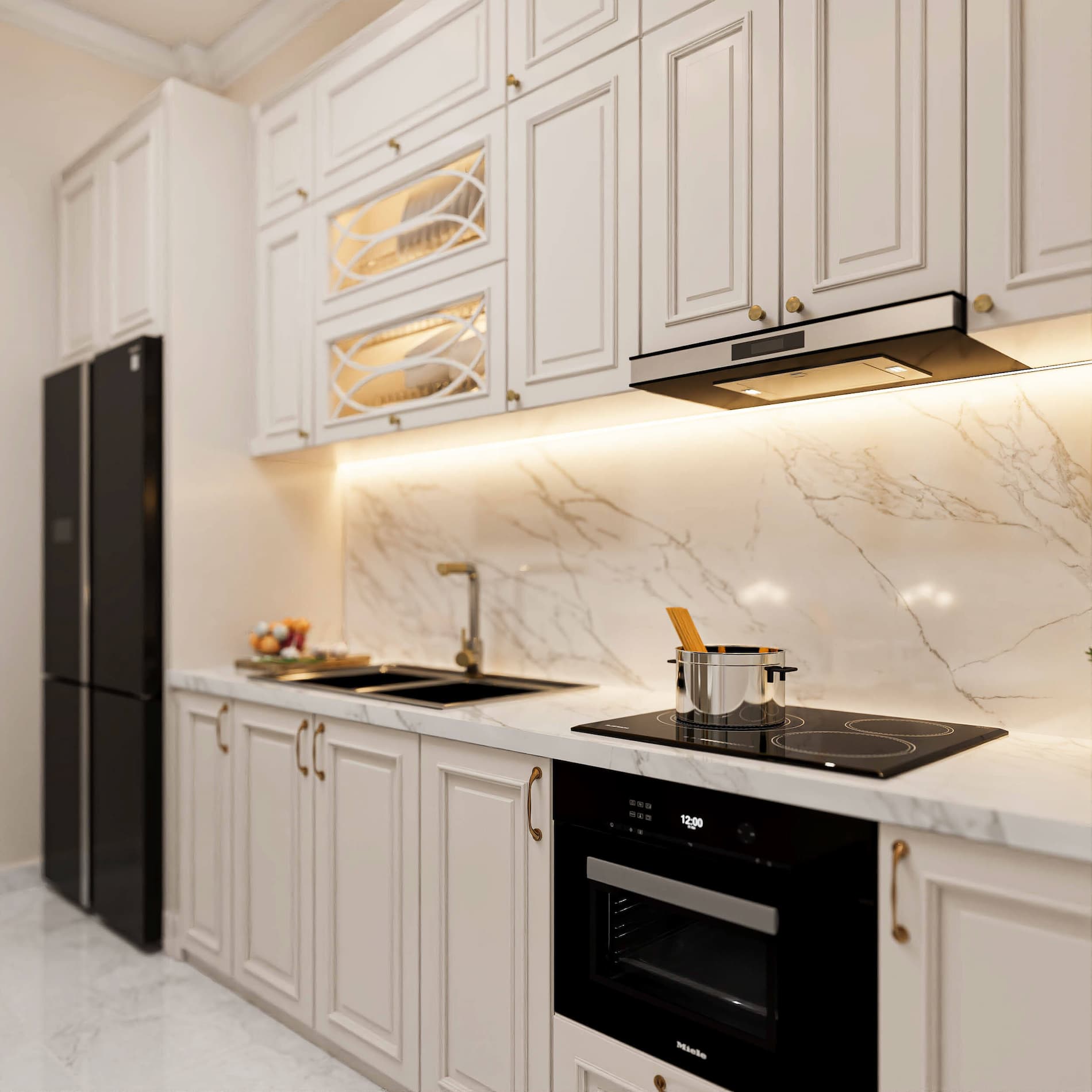 Nội thất nhà phố tân cổ điển Cần Thơ