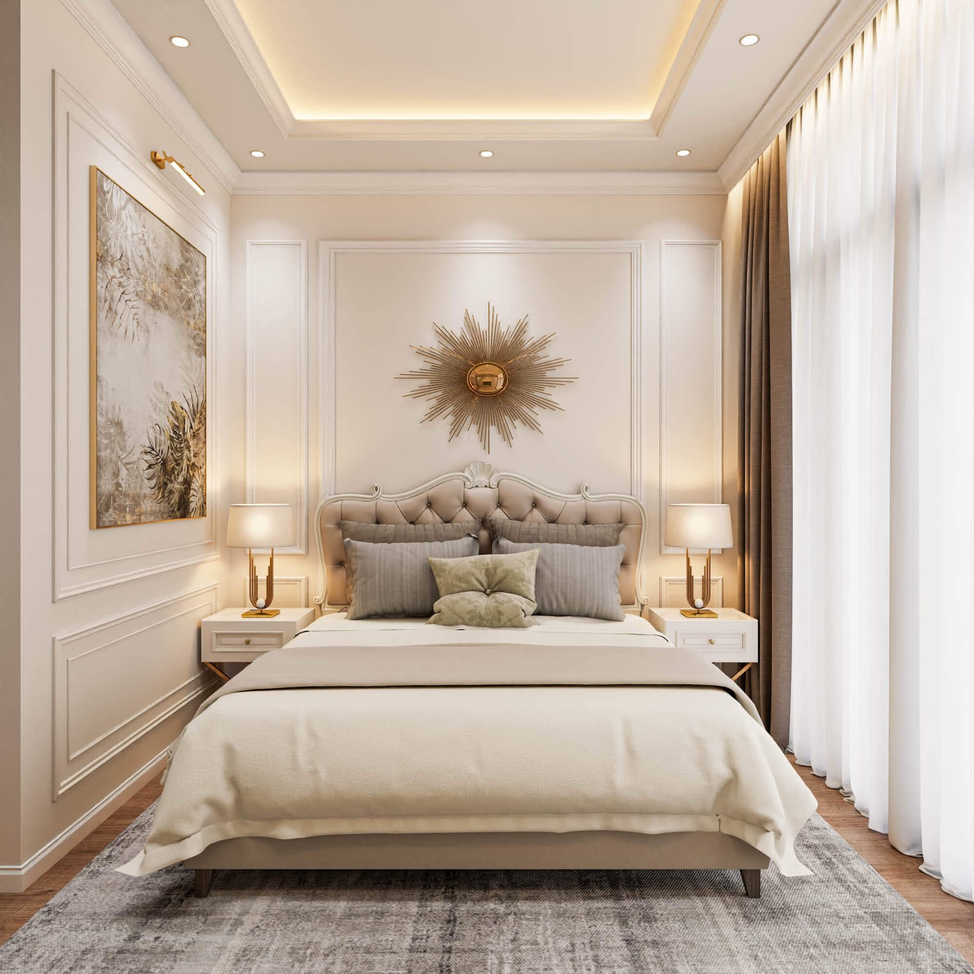 Nội thất nhà phố tân cổ điển Cần Thơ