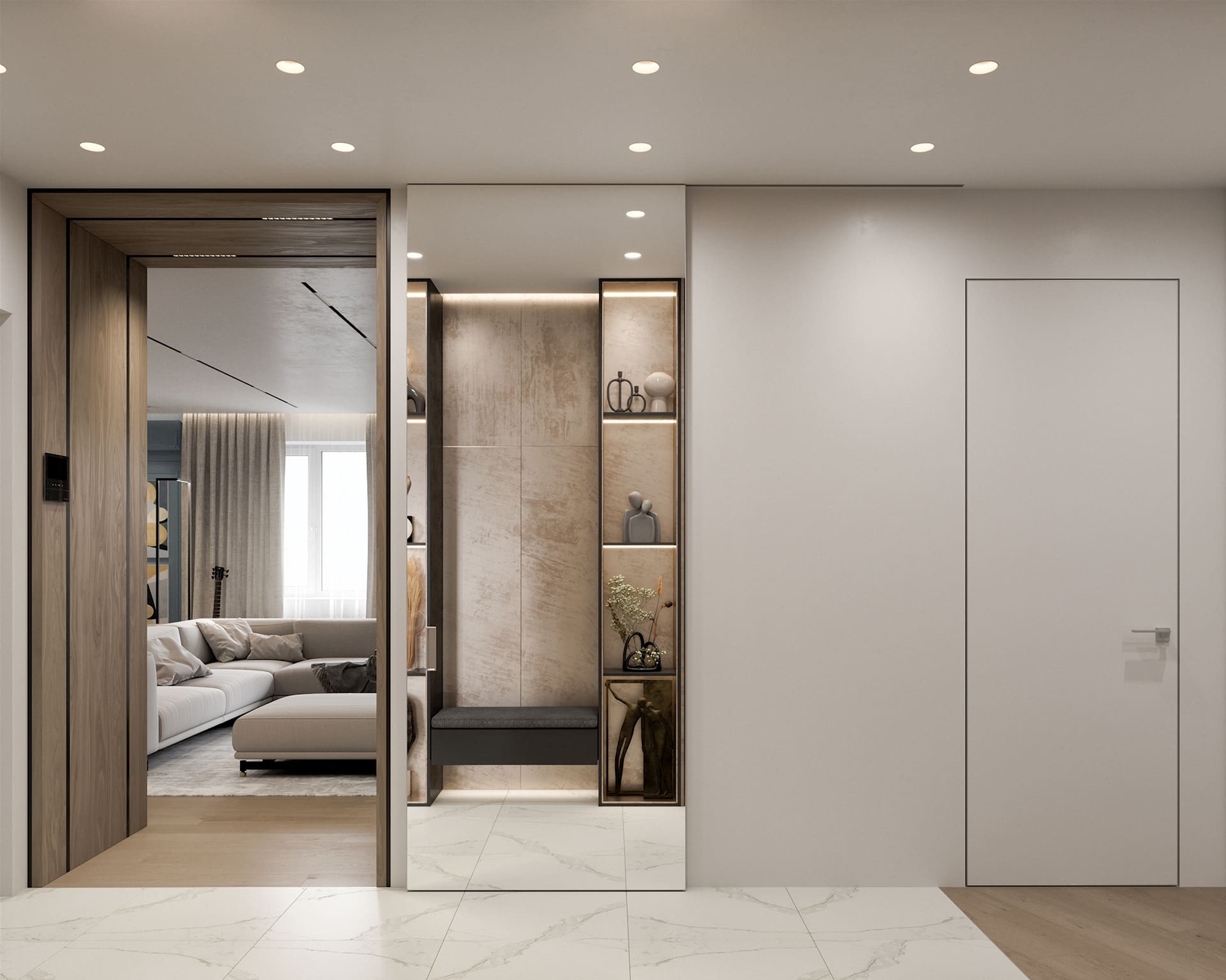 Thiết kế nội thất nhà phố HCM hiện đại