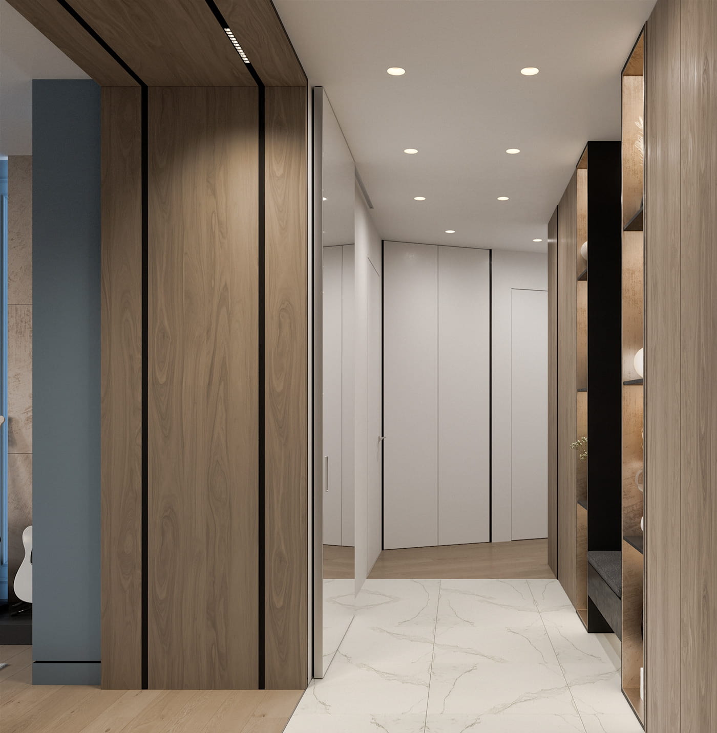 Thiết kế nội thất nhà phố HCM hiện đại