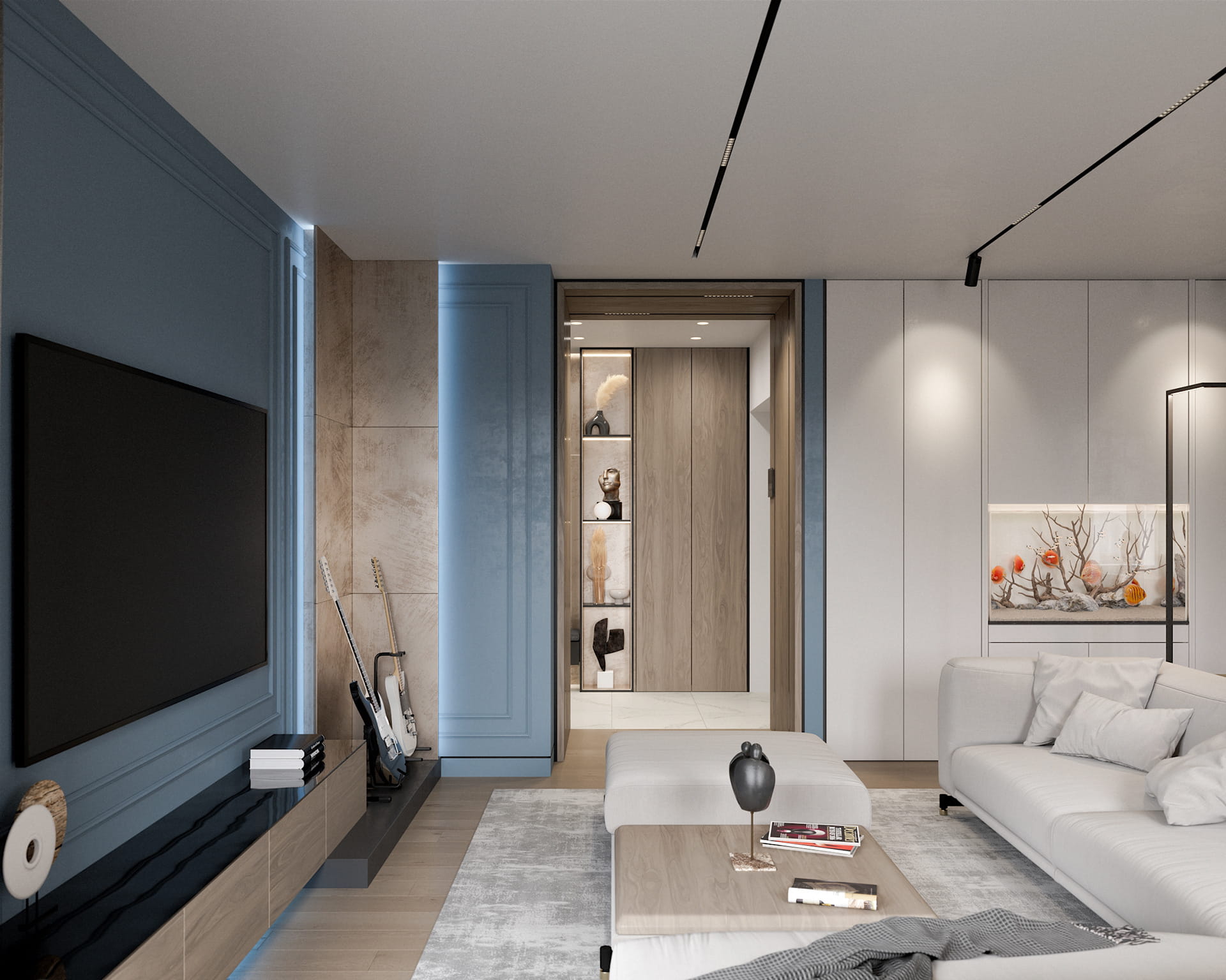Thiết kế nội thất nhà phố HCM hiện đại