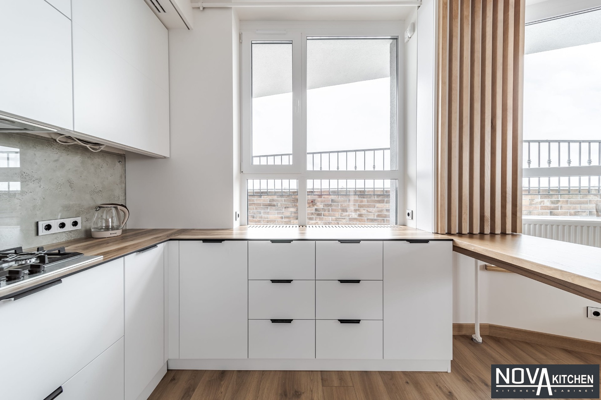 Tủ bếp hợp kim nhôm hiện đại Bình Chánh