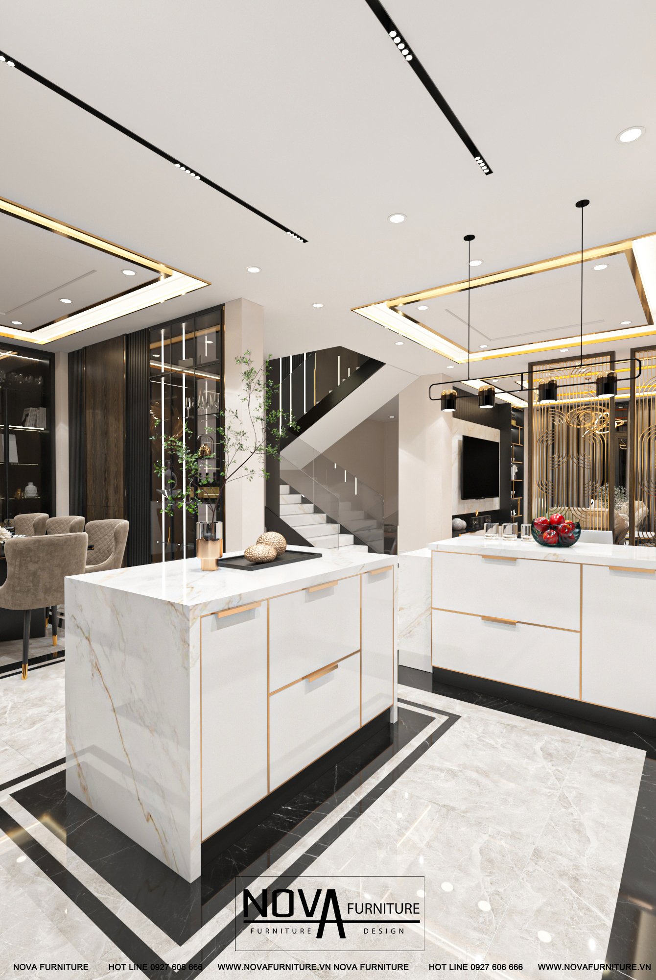 Tủ bếp hợp kim nhôm Đồng Tháp