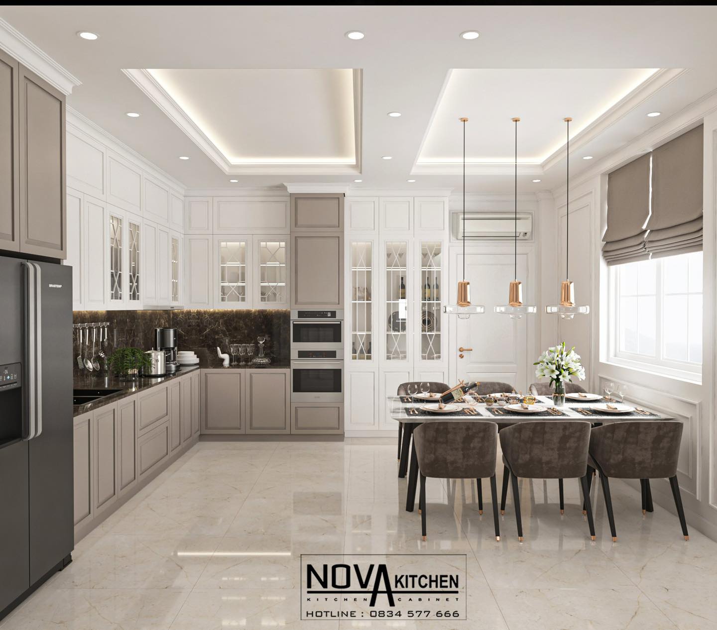Dự án tủ bếp tân cổ điển Cần Thơ