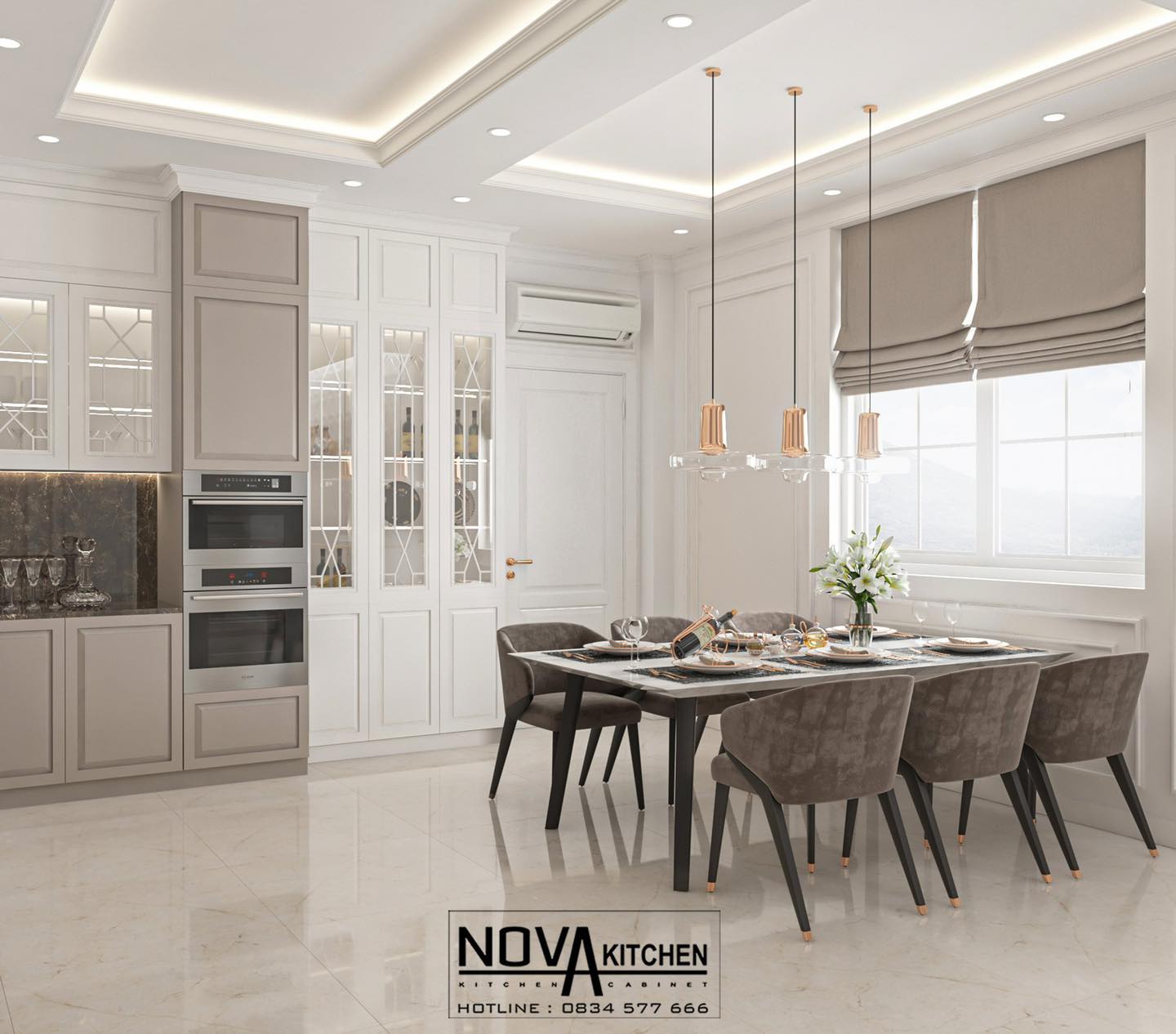 Dự án tủ bếp tân cổ điển Cần Thơ