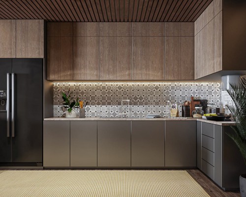 Thiết kế thi công tủ bếp gỗ đẹp Biên Hoà