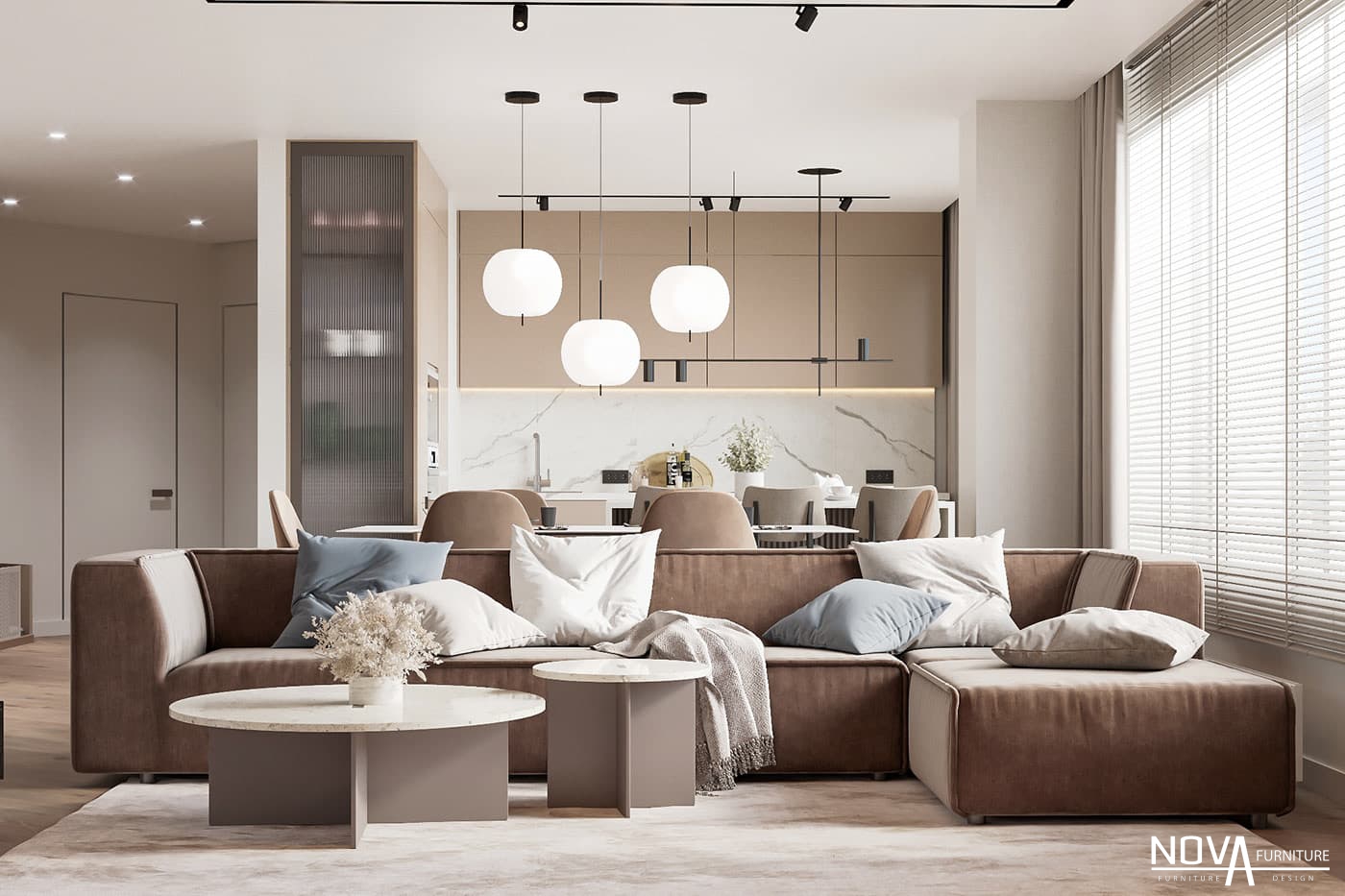 Thiết kế Phòng Khách Căn Hộ sang trọng