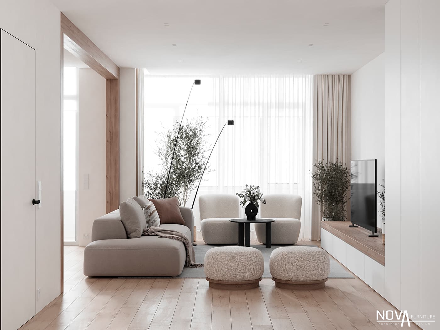 Thiết kế phòng khách hiện đại Cần Thơ