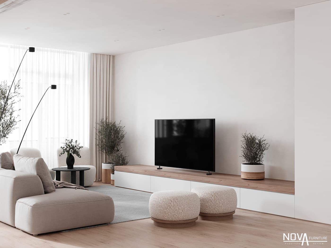 Thiết kế phòng khách hiện đại Cần Thơ