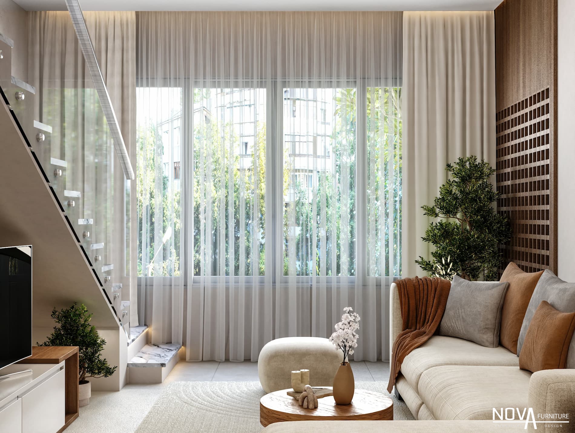 Thiết kế phòng khách phong cách Scandinavian
