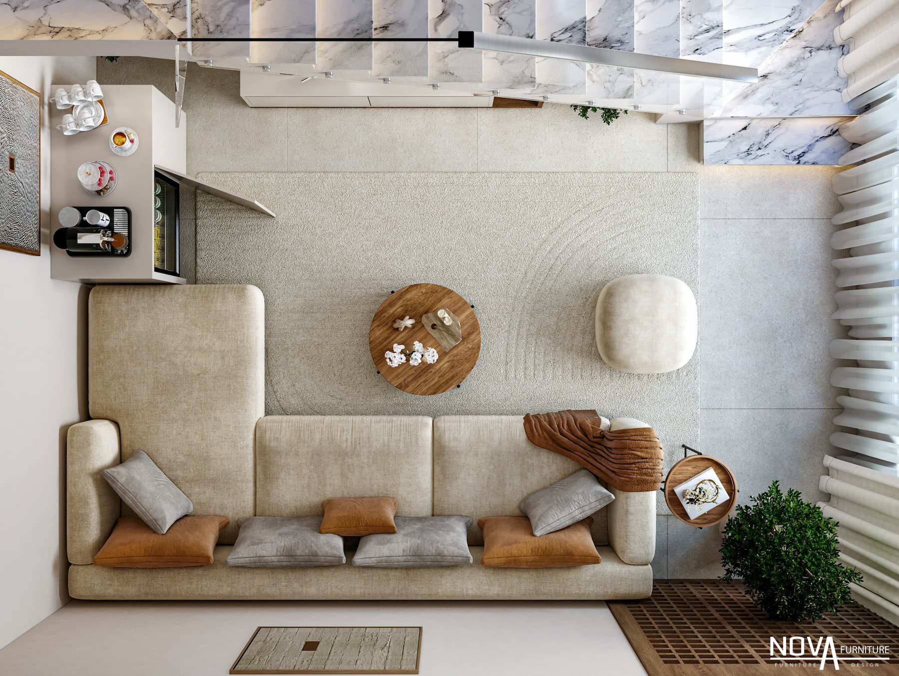 Thiết kế phòng khách phong cách Scandinavian