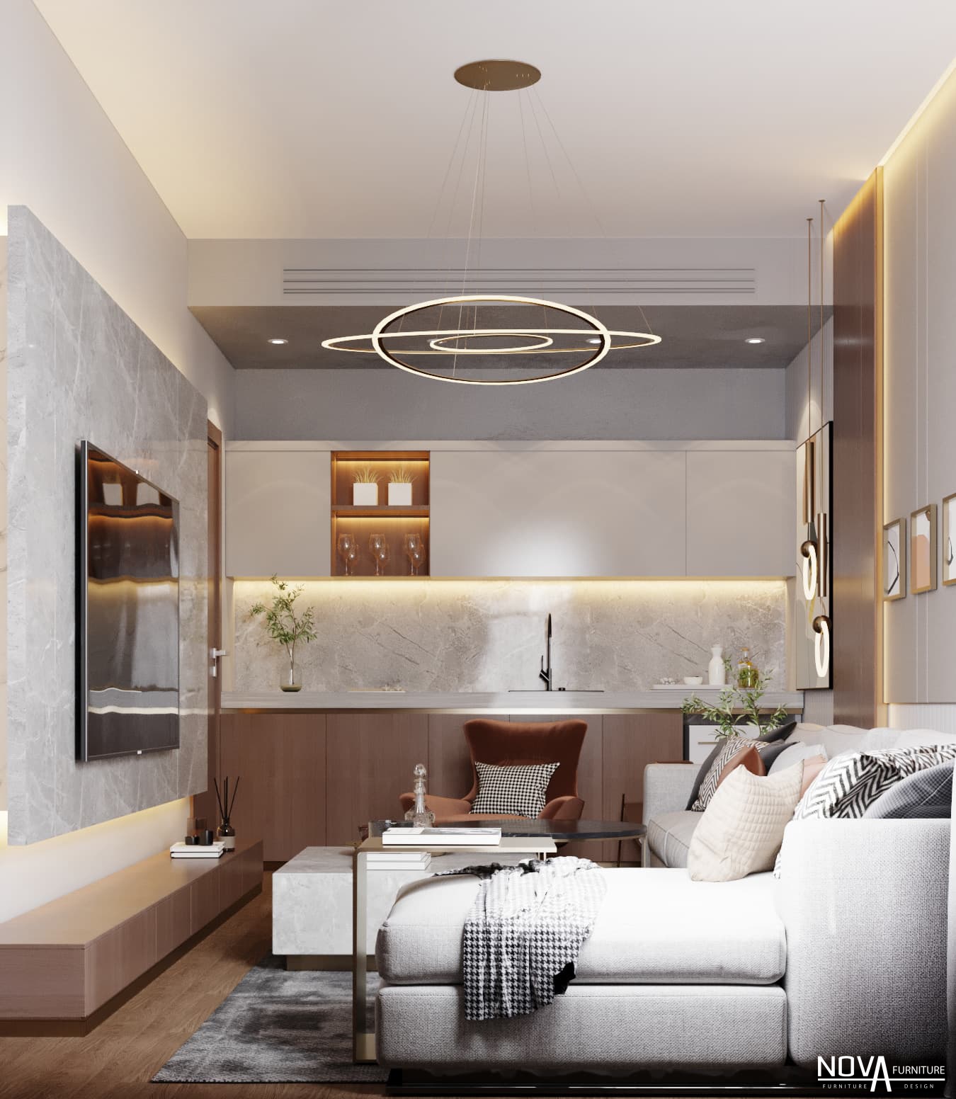 Thiết kế thi công Phòng khách đẹp Cần Thơ