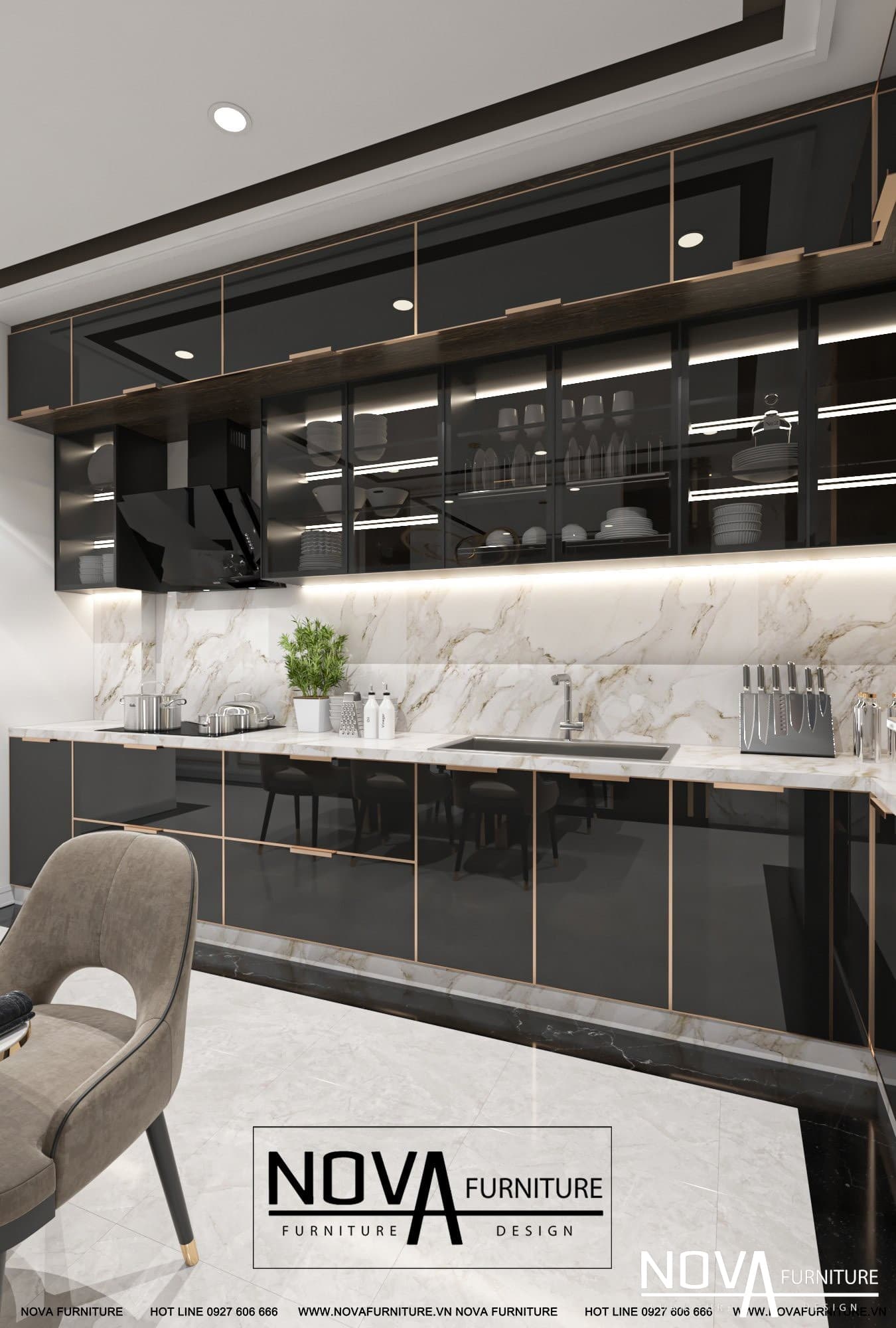 Tủ bếp đẹp HCM